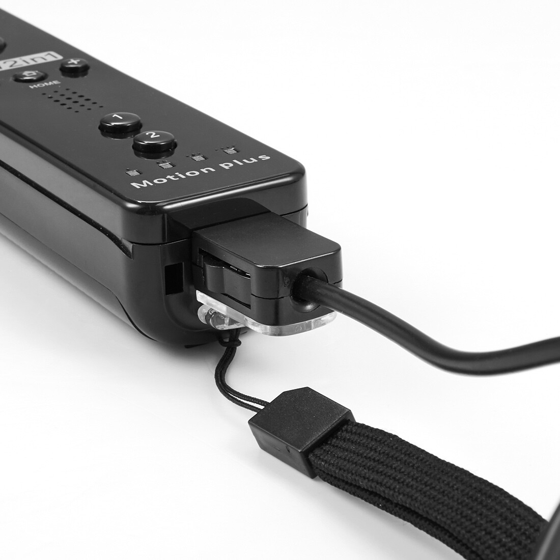2 in 1 Motion Plus Remote & Nunchuck Controllers for Wii & Wii U Wiimote + Strap