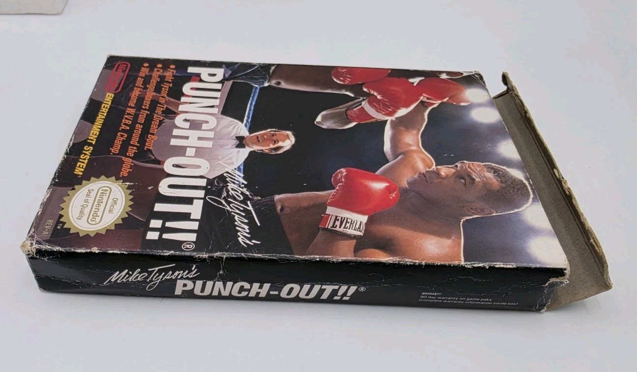 Mike Tyson’s Punch-Out Nintendo NES Cartridge, Box and Sleeve No Manual