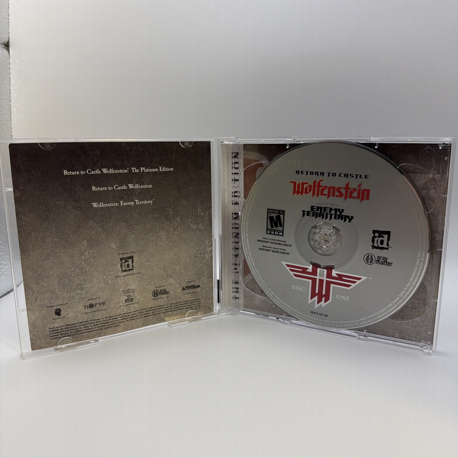 Return To Castle Wolfenstein [Platinum Edition] Includes Enemy Territory WIN PC