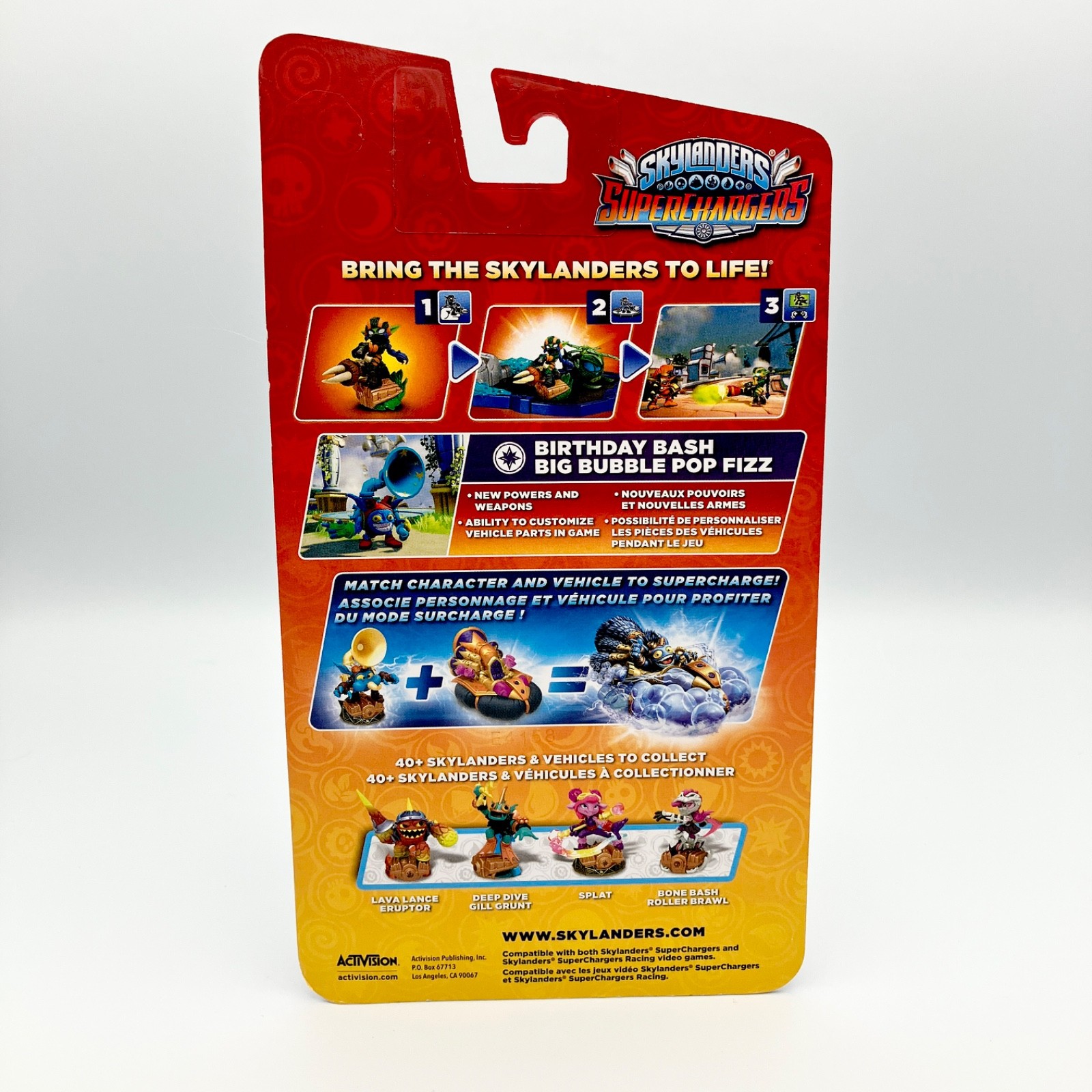 Skylanders Superchargers Birthday Bash Big Bubble Pop Fizz Figure NEW SEALED