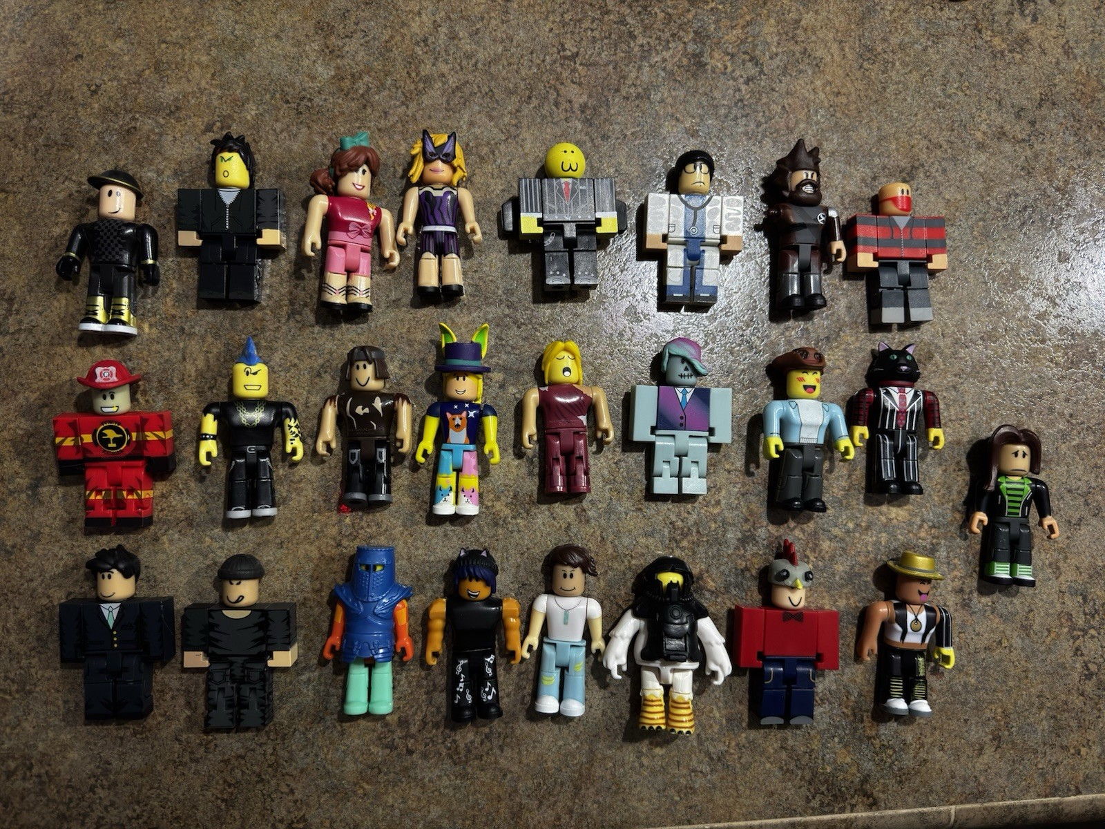 Roblox Action Figure Lot with Accessories & Interchangeable Parts