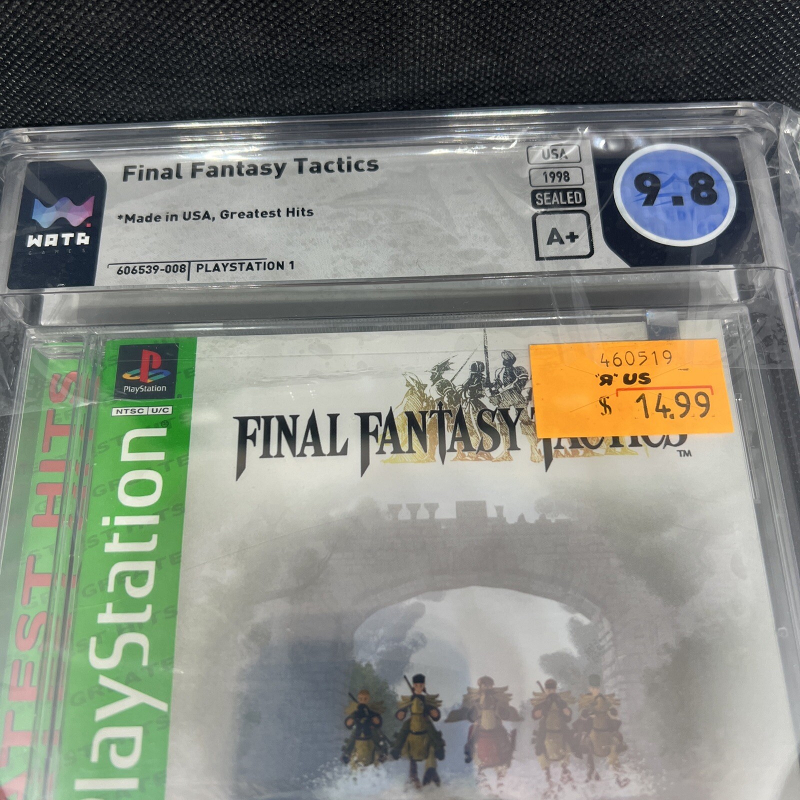 Sealed Final Fantasy Tactics Greatest Hits Playstation PS1 Wata 9.8 A+ Seal