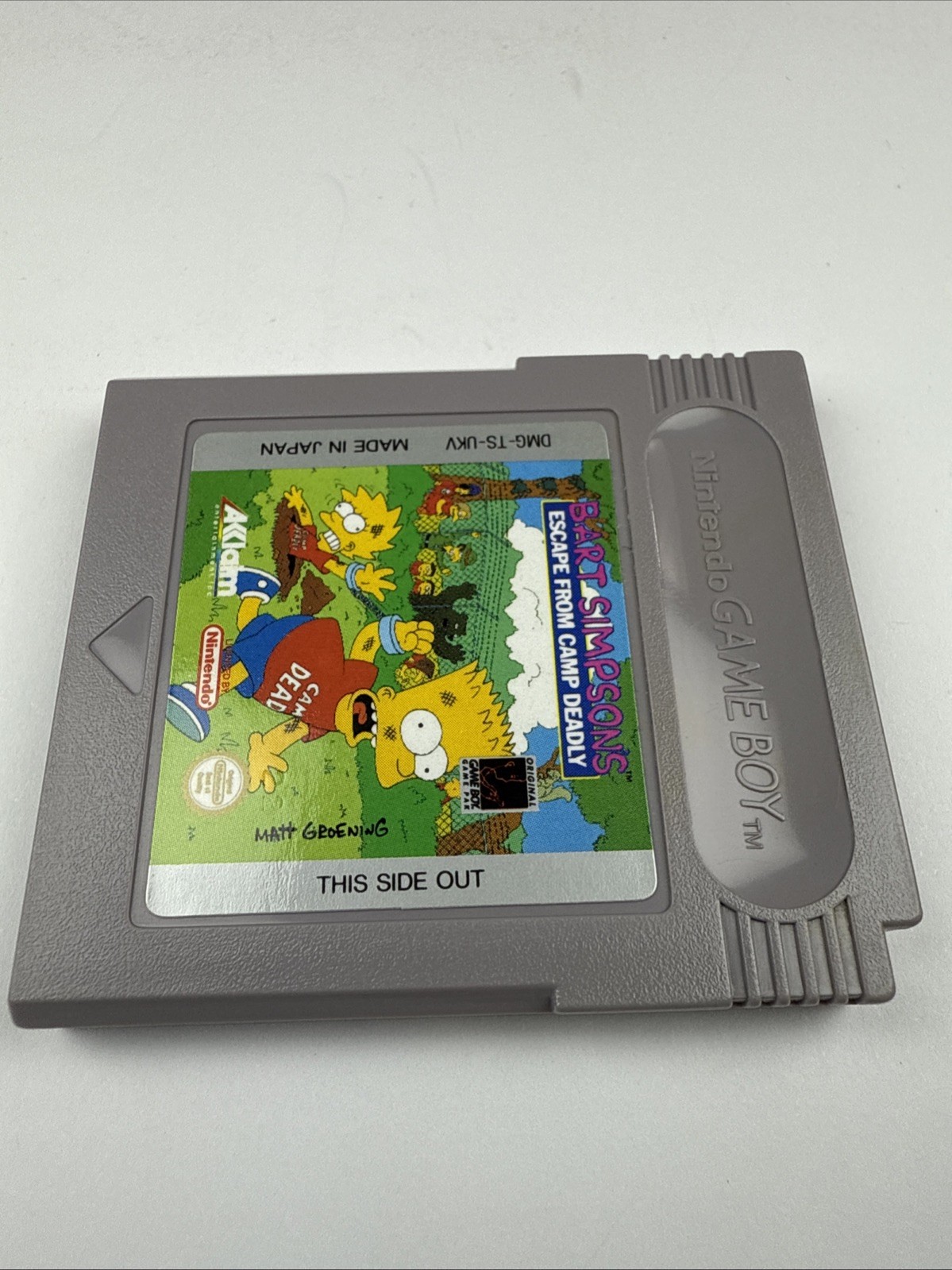 Bart Simpson’s Escape From Camp Deadly (Nintendo Game Boy) Authentic TESTED