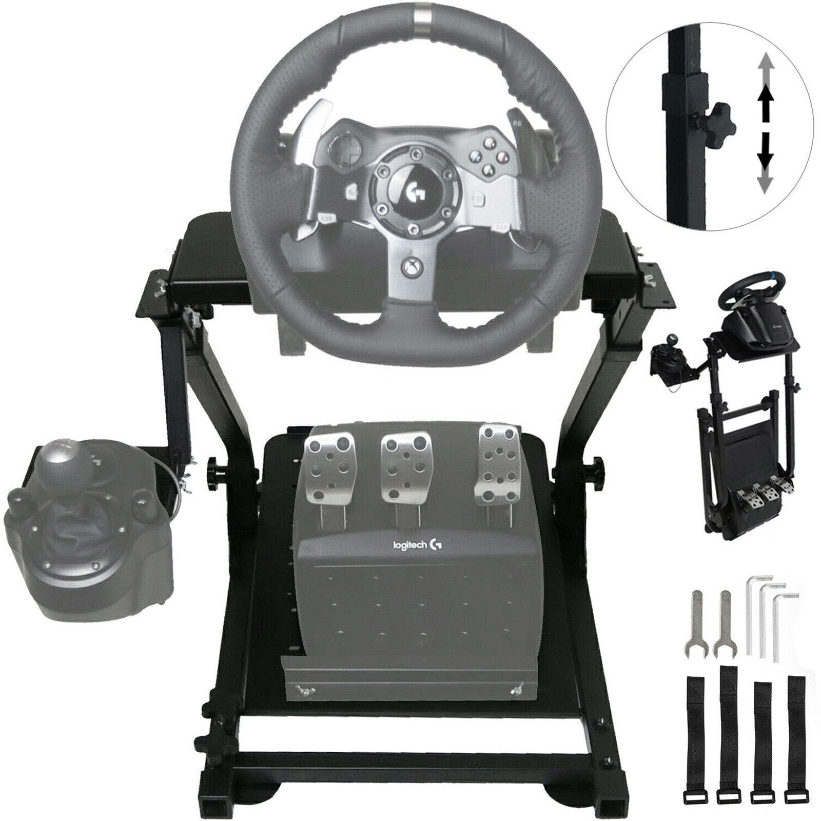 VEVOR Racing Simulator Steering Wheel Stand for Logitech G920 G29 Thrustmaster