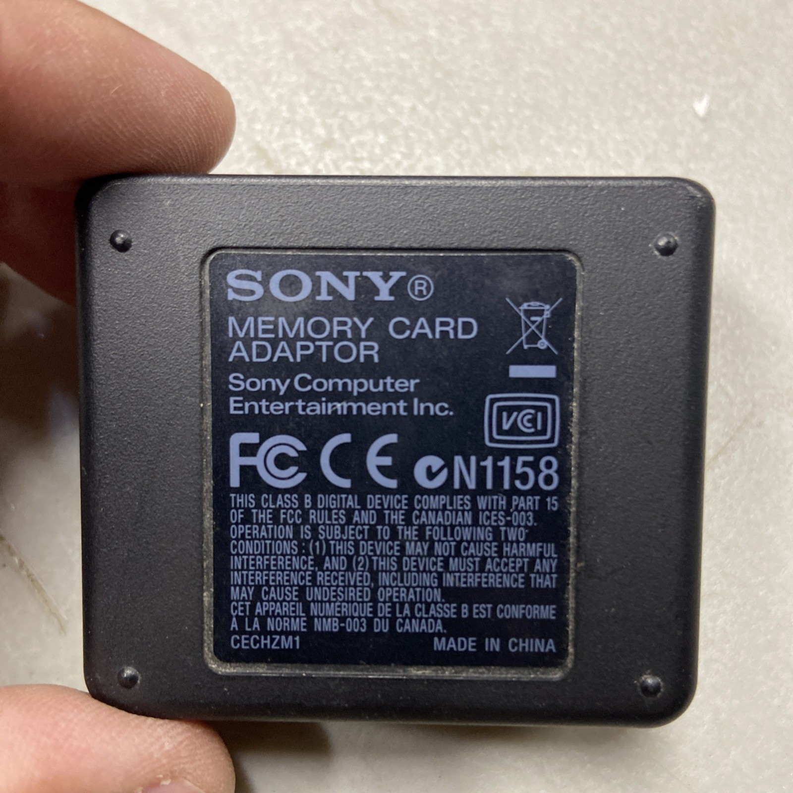 SONY PLAYSTATION 3 Memory Card Adapter PS2 / PS3 Data Transfer W/ USB Cable