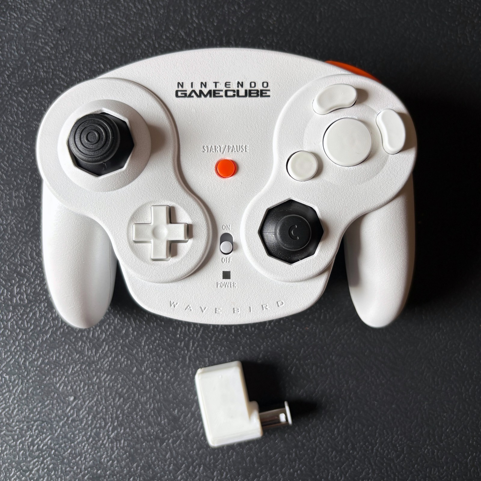 Custom Painted Nintendo Gamecube Wavebird Controller with WavePhoenix Receiver