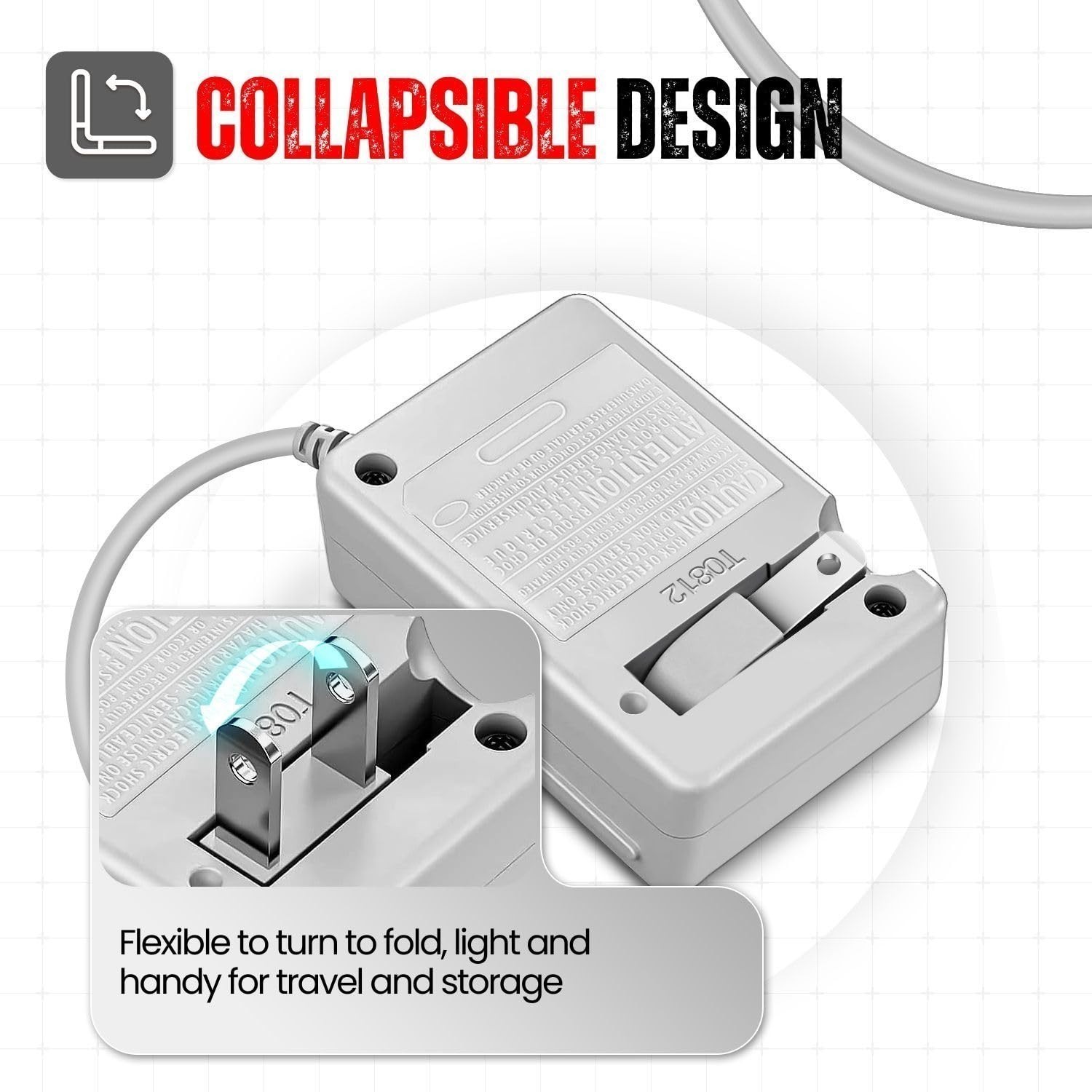 3DS Charger for Nintendo 3DS/ DSi/DSi XL/ 2DS/ 2DS XL/New 3DS Wall Plug Adapter