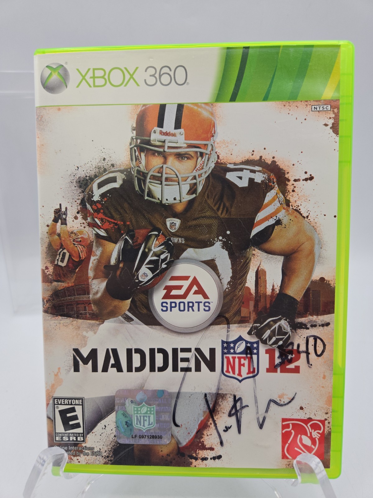 Payton Hillis AUTOGRAPHED Xbox 360 : Madden NFL 12 CIB Cleveland Browns