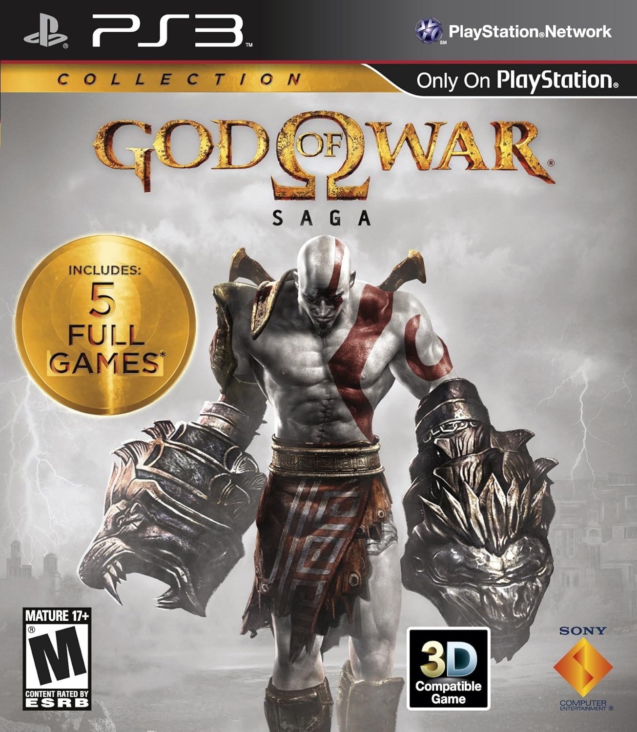 God of War Saga (ONLY GOW 1,2 & 3), Juego para Consola Sony PlayStation 3 PS3