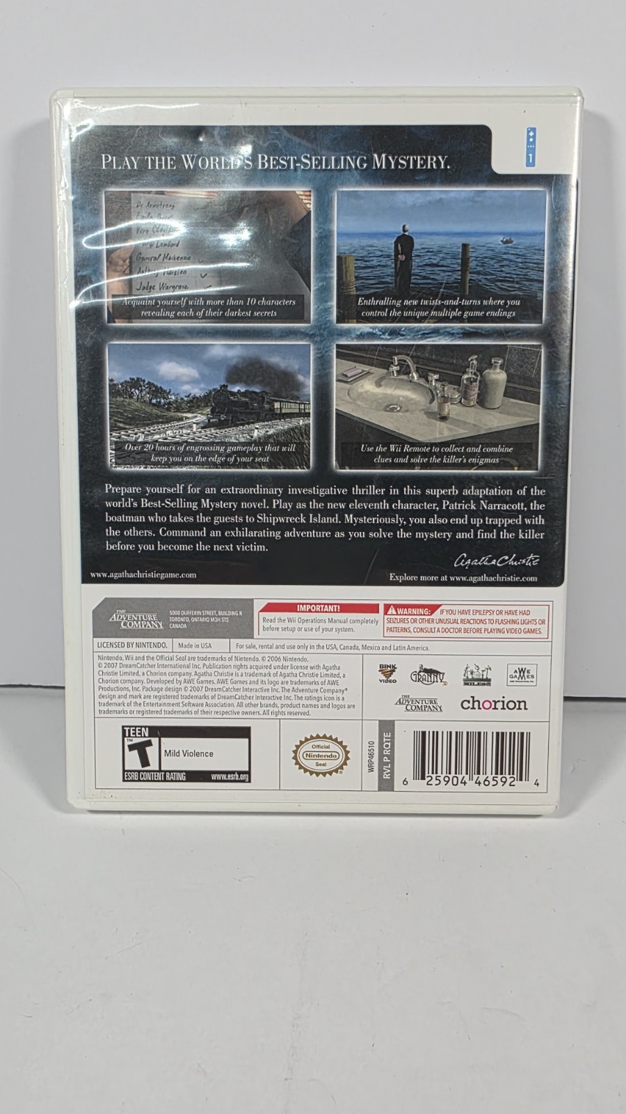 Agatha Christie: And Then There Were None (Nintendo Wii, 2008)