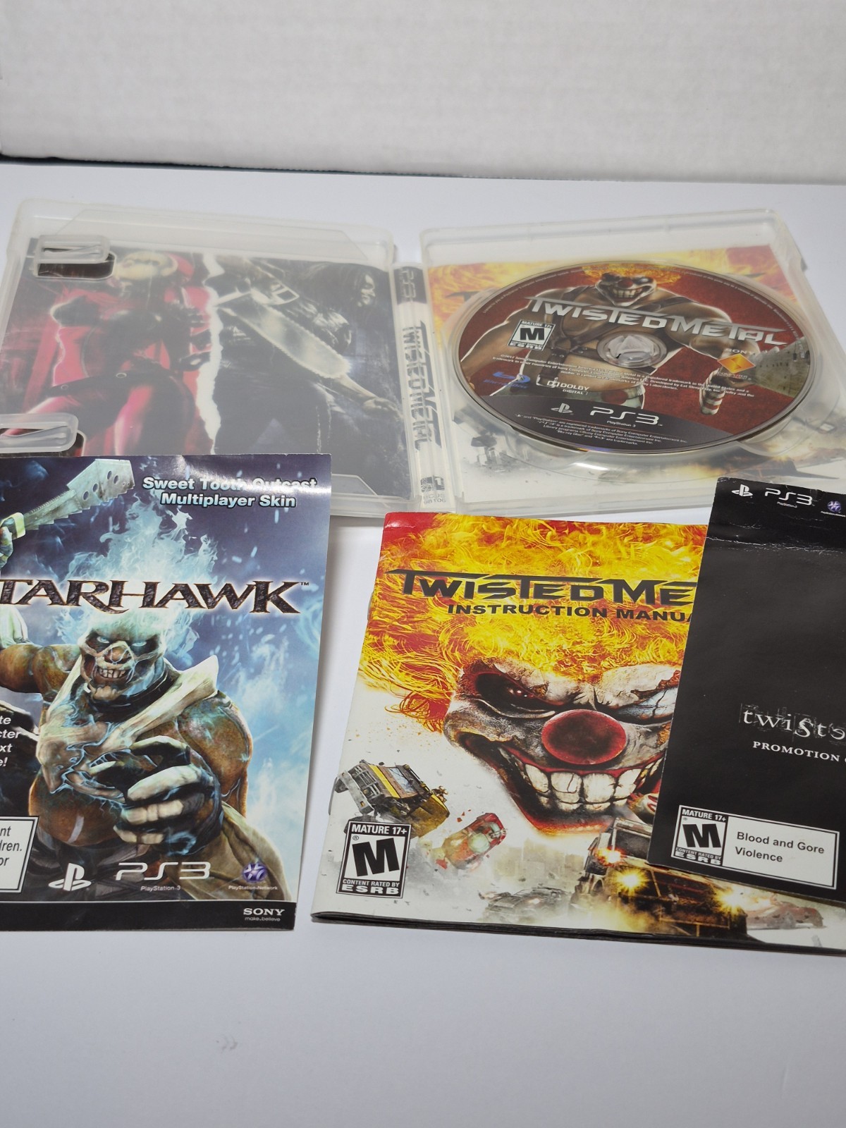 Sony Twisted Metal Limited Edition PS3 2012 Multiplayer Manual M NTSC-U/C