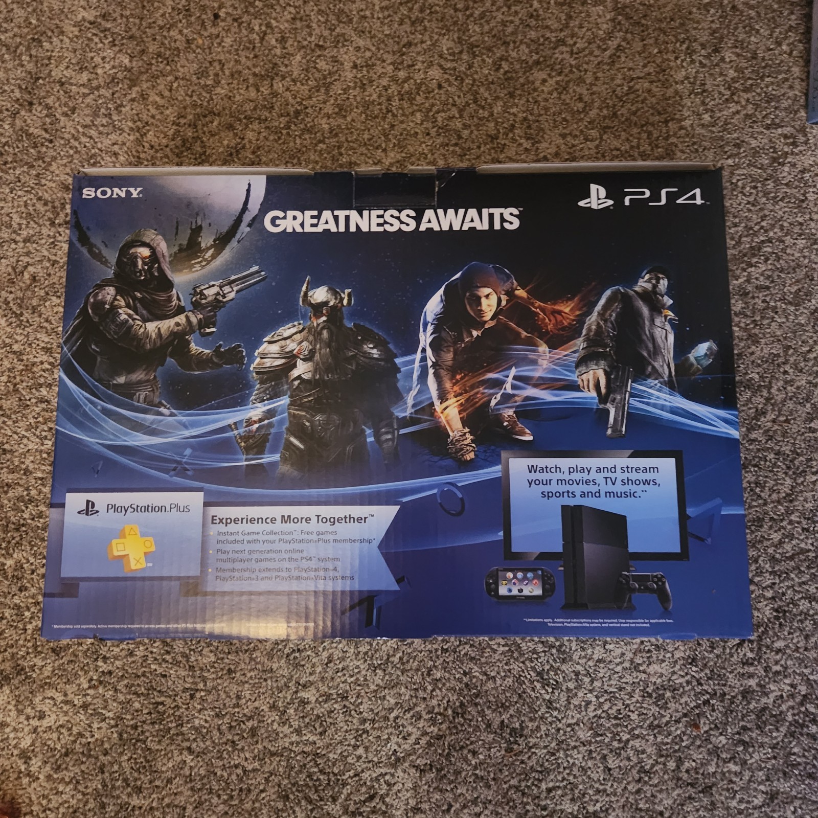 Sony Playstation 4 PS4 500GB Console The Last of Us Edition Complete CIB, Tested