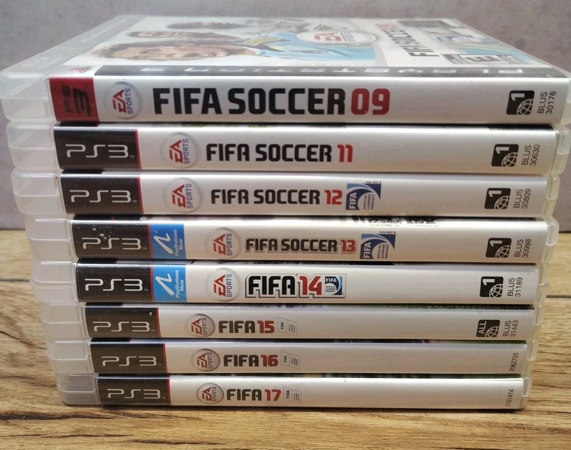FIFA Soccer 9, , 11, 12, 13, 14, 15 ,16 ,17 – PS3 Game Lot 8 PlayStation 3 mint