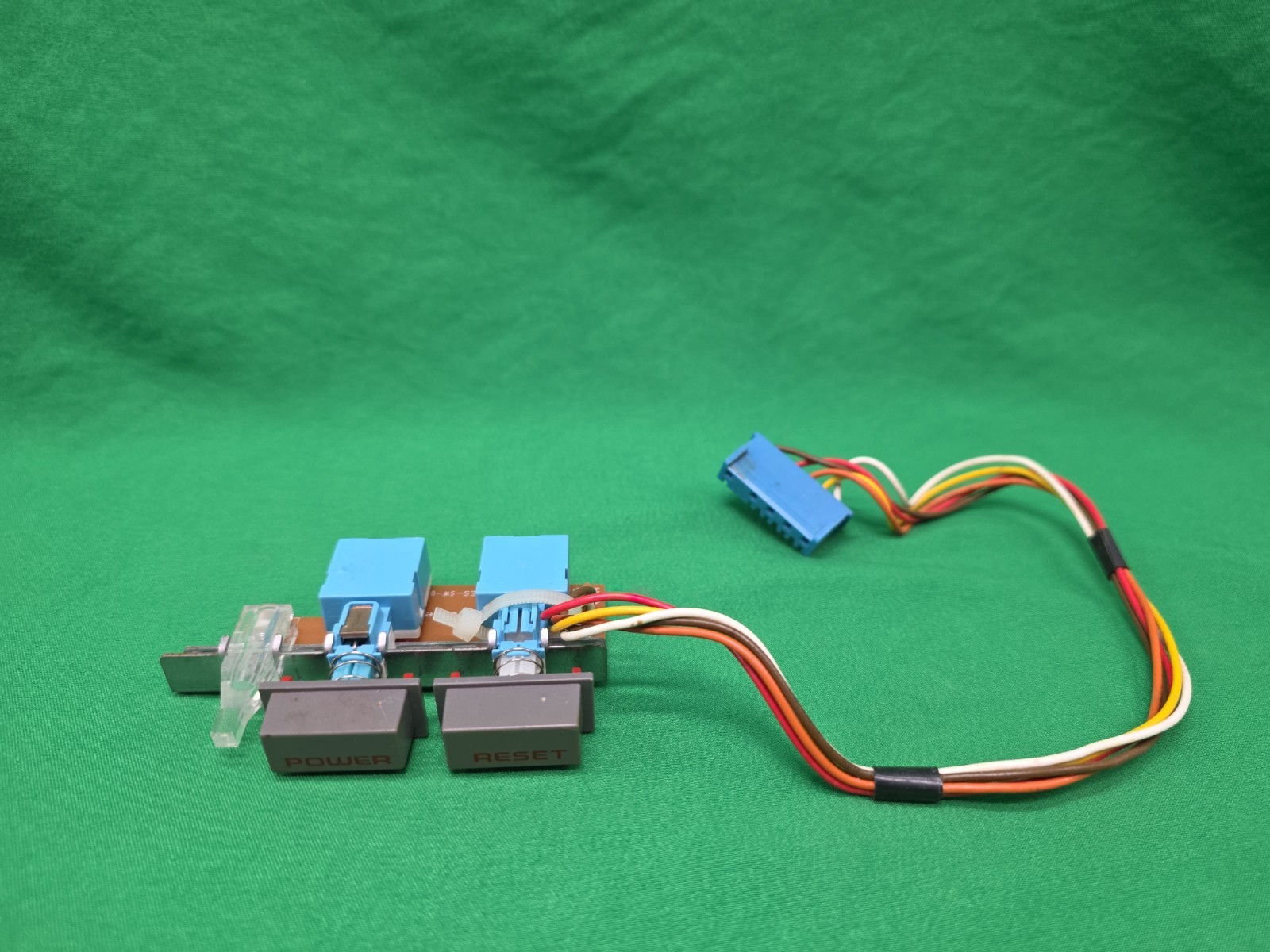 OEM Nintendo NES Power Reset Button Assembly + LED Board – Tested Powers On