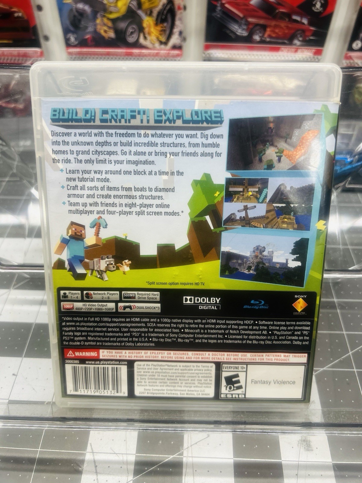 Minecraft – PlayStation 3 Edition, PS3, Manual & Case, Mojang, 2014