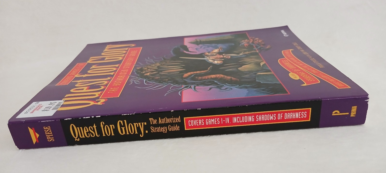 Vintage 1992 Sierra Quest for Glory 1 PC Big Box 3.5 disks + RARE Strategy Guide
