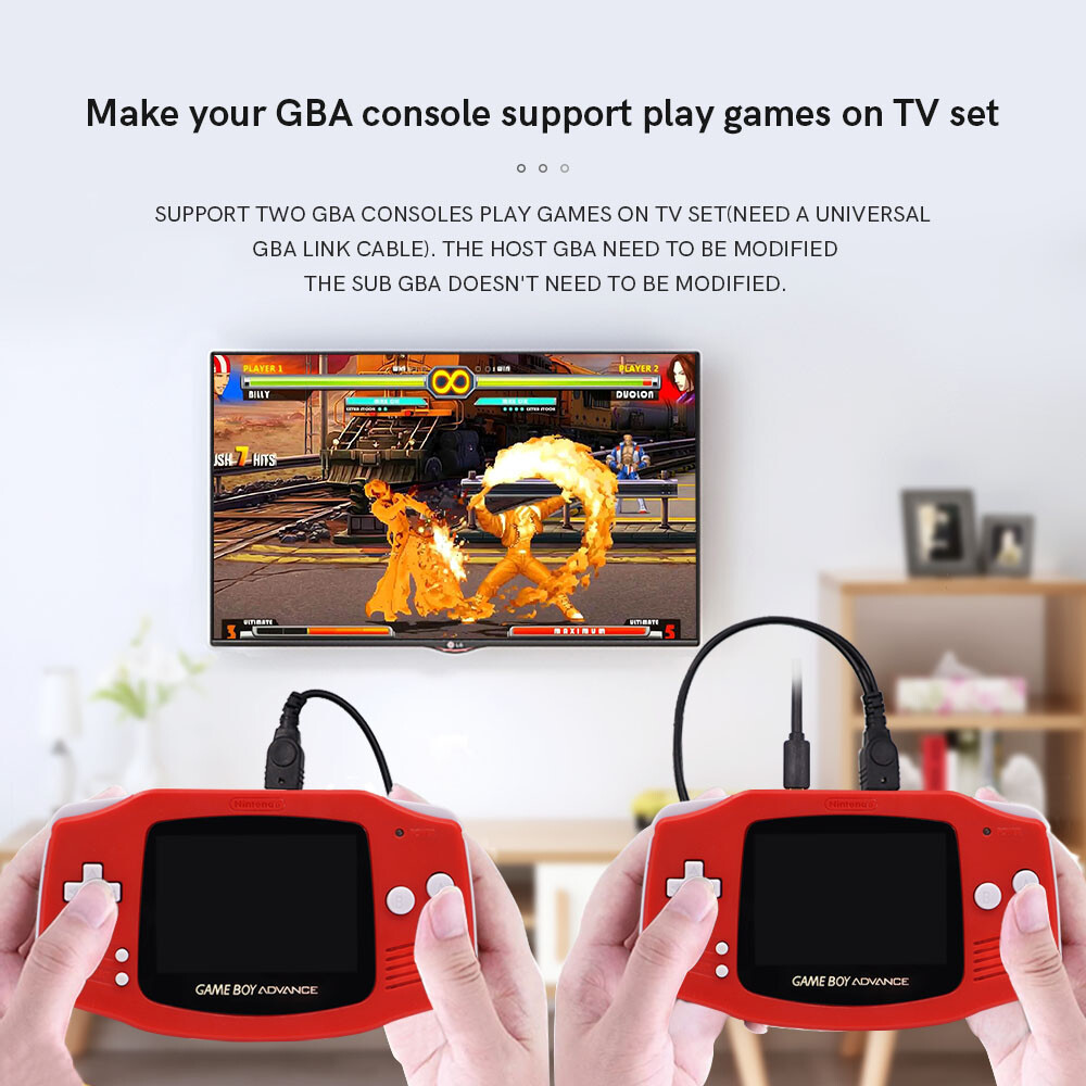 2 Wire HDMI Kit GBA HDMI Adapter Kit For 32 Pin Gameboy Advance GBA Console