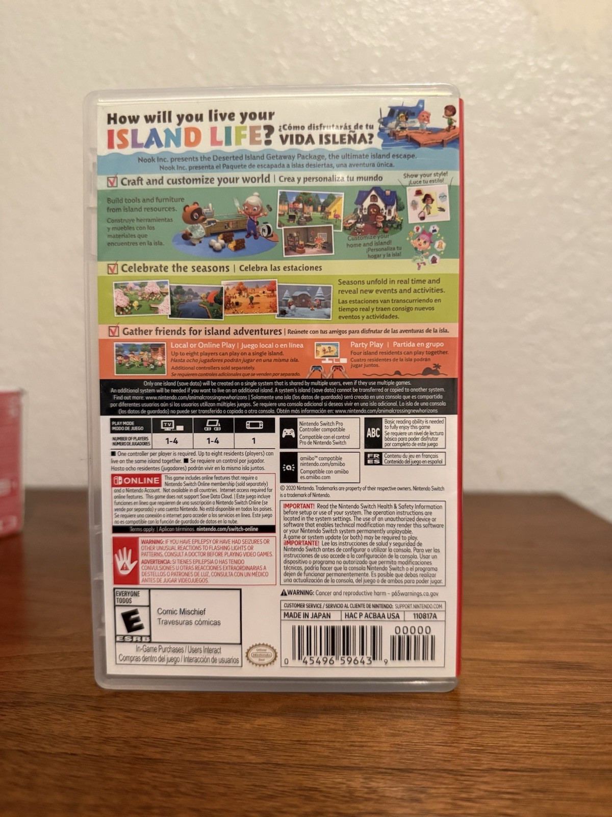 Nintendo Switch Lite 32 GB Gaming Console – Coral + Animal Crossing New Horizons