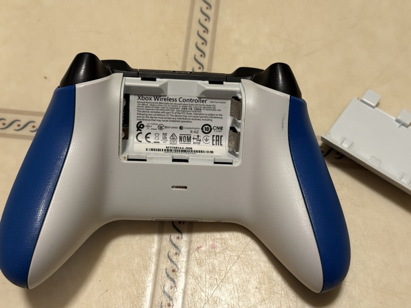 Microsoft Xbox Controller Xbox One PC Xbox Series X/S – Blue/white Untested