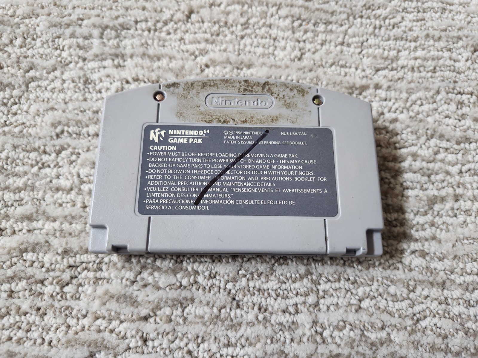 NBA Hang Time Nintendo 64 N64 Authentic Basketball Game Tested Works Cart Only