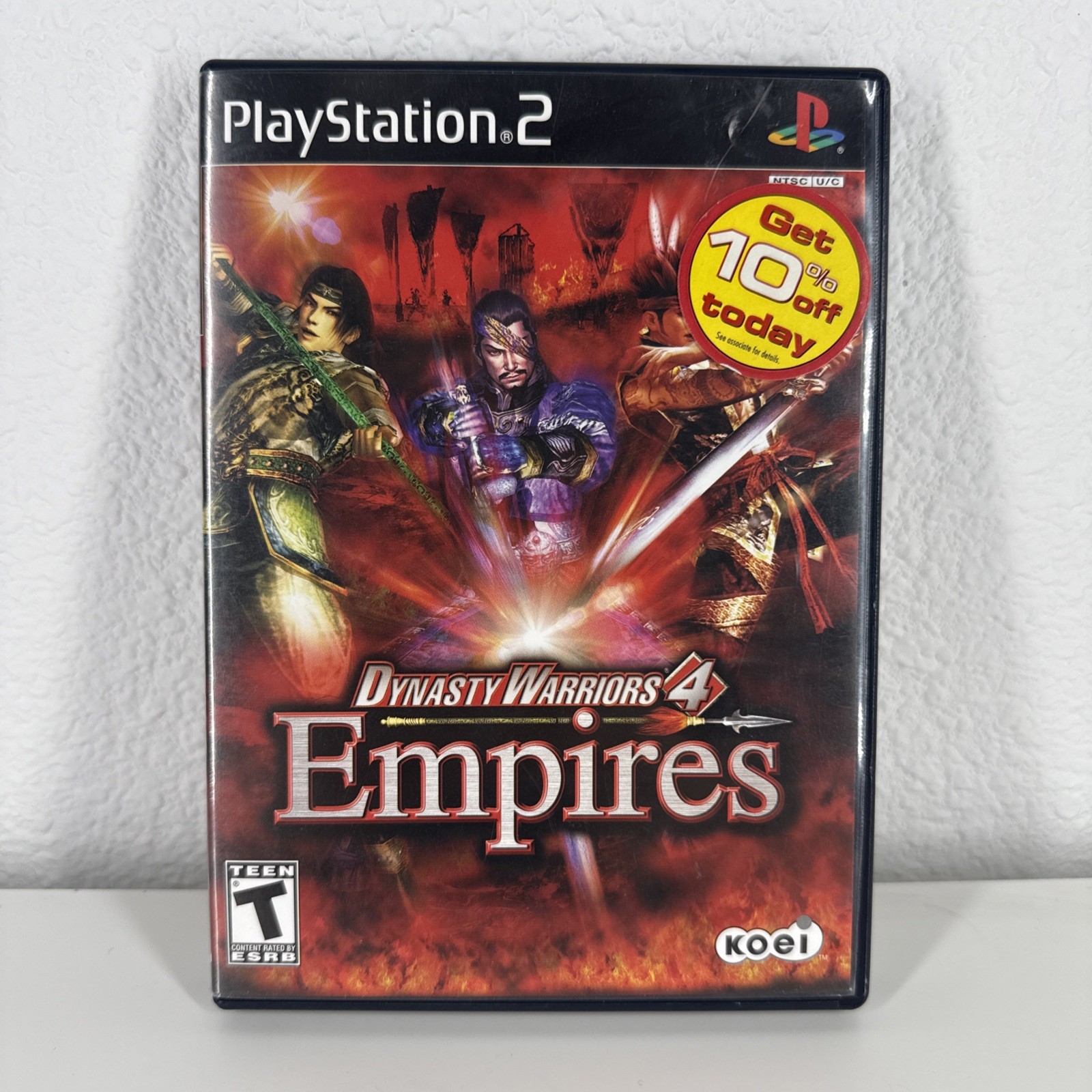 Dynasty Warriors 4: Empires (Sony PlayStation 2, 2004) PS2 CIB Complete Manual