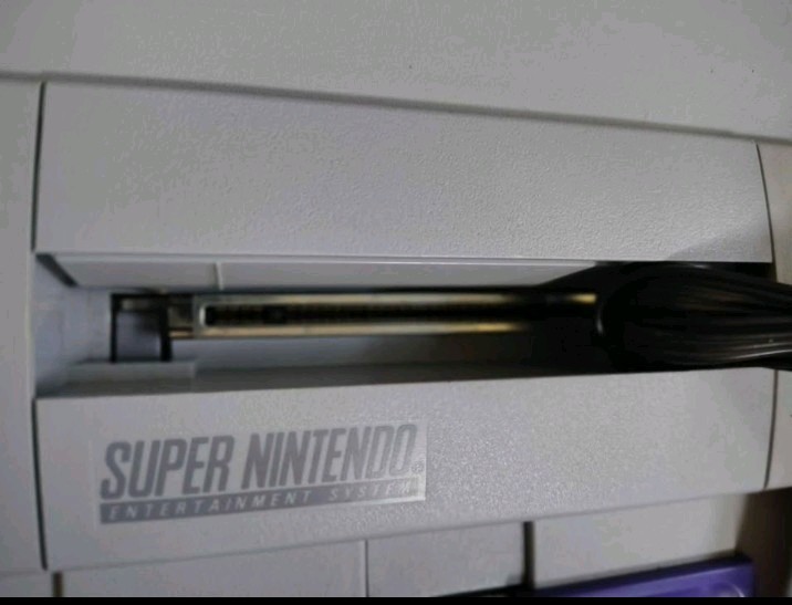 SUPER Nintendo SNES CONSOLE W/Mario Cart +5 game bundle 2 controllers *TESTED