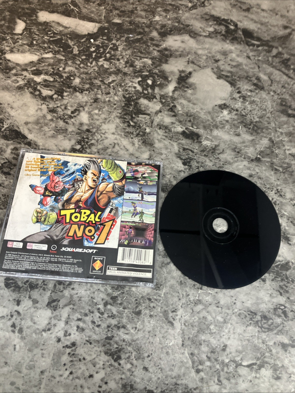 Guaranteed Work Tobal No. 1 With Bonus Disc Sony PlayStation 1 *READ*