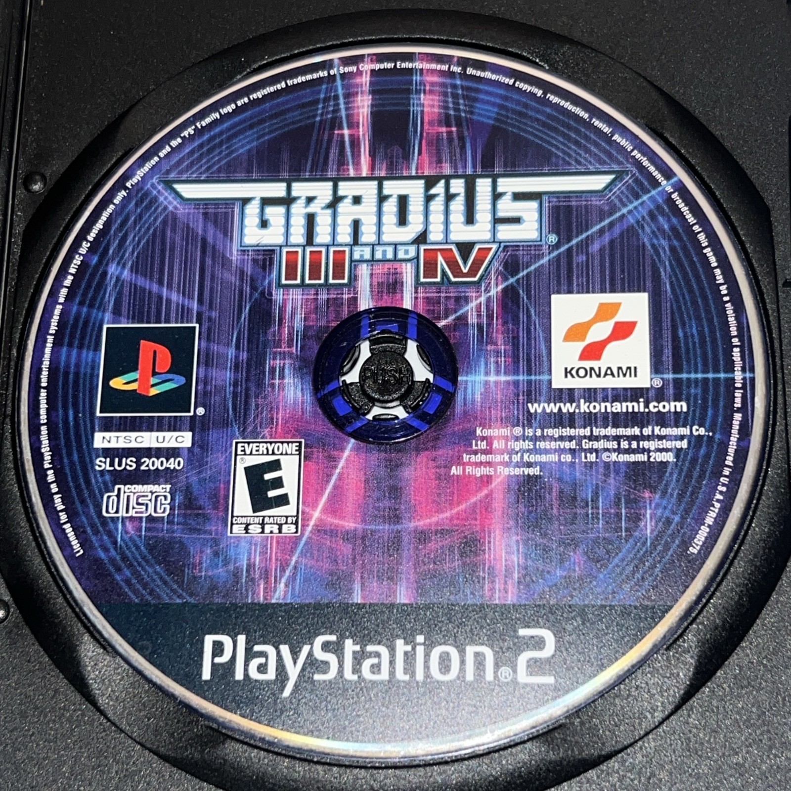Gradius III and IV – Sony PlayStation 2, 2000 | Disc Only | Resurfaced | TESTED!