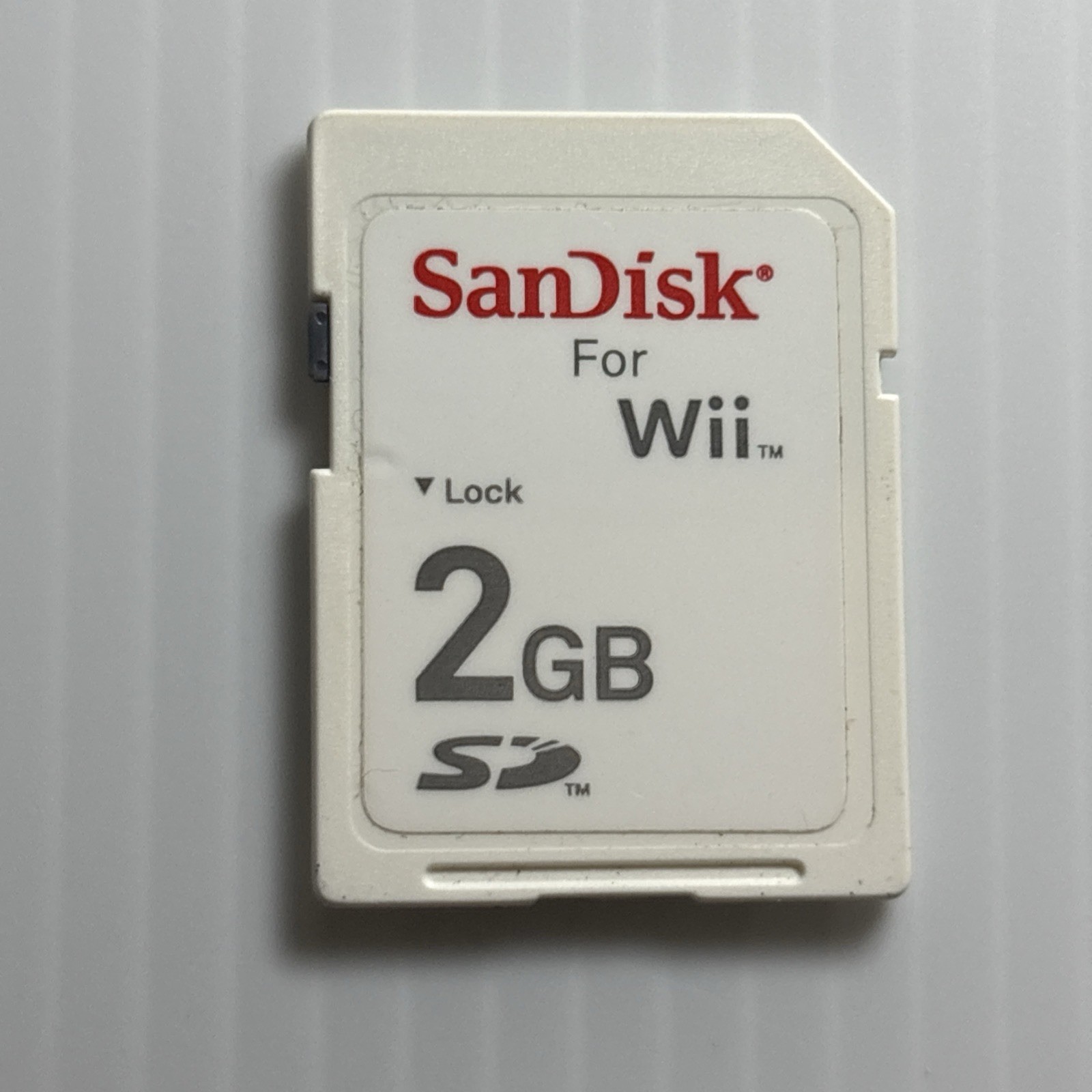 Official Nintendo Branded Sandisk 2GB SD Memory Card For Wii SD Card