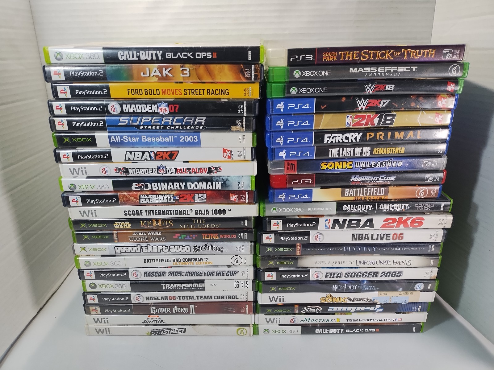 Assorted Lot of 40 Empty Game Cases & Manuals ~ Xbox PlayStation Nintendo Wii