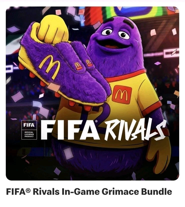 Fifa Rivals Mobile App In Game Grimace Bundle Code McDonald’s Promo 2026