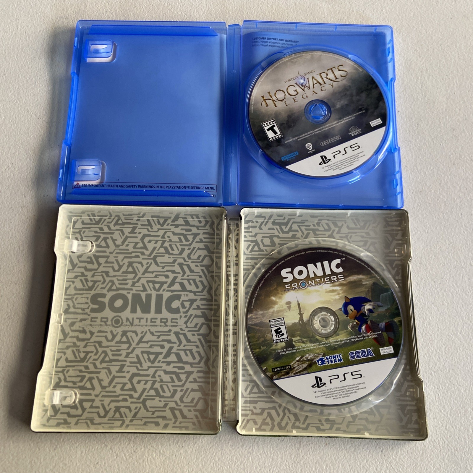 Sonic Frontiers – Sony PlayStation 5 (PS5) Game + Steel Book And Hogwarts Legacy