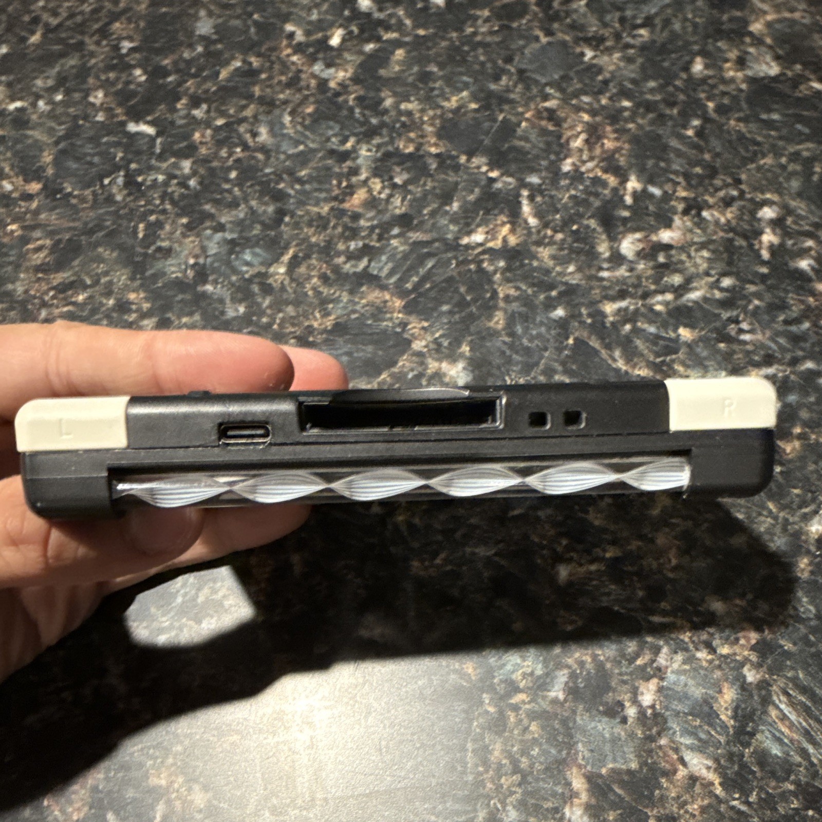 Gameboy Macro console modified DS Lite USG-001 Black with usb-c charging.
