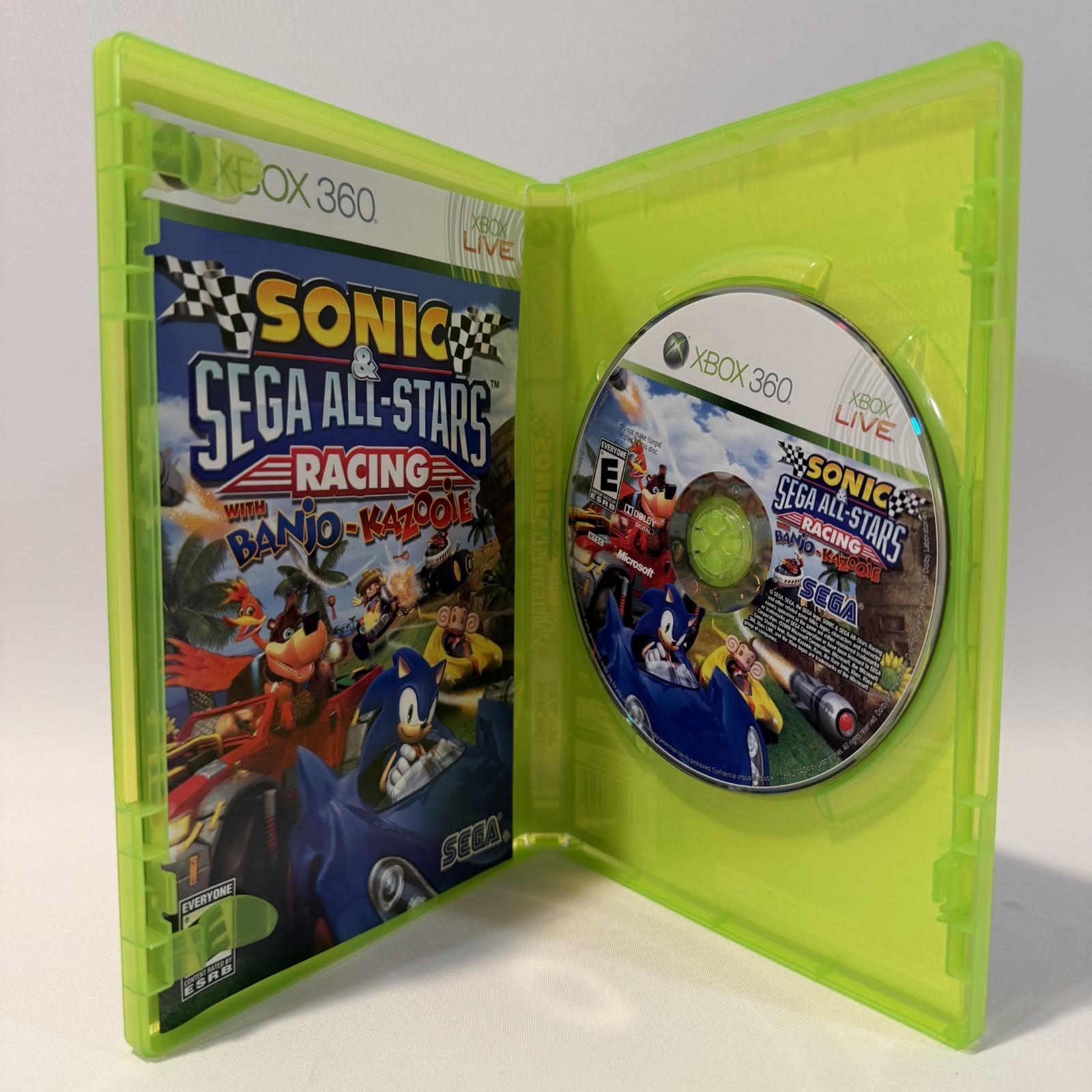 Sonic & Sega All-Stars Racing with Banjo-Kazooie Xbox 360 Video Game CIB