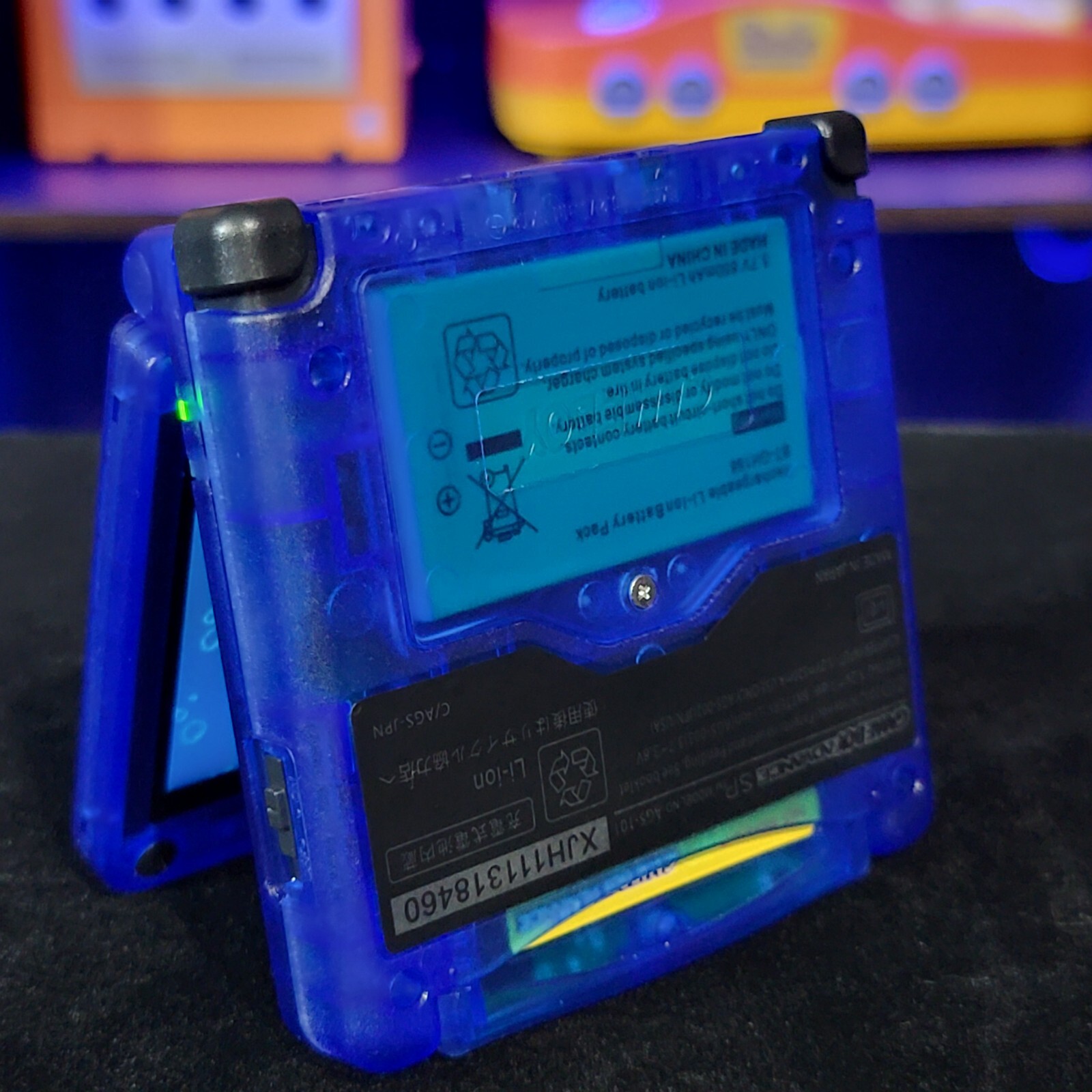 Clear Blue Nintendo Game Boy Advance GBA SP IPS V2 and Usb-C