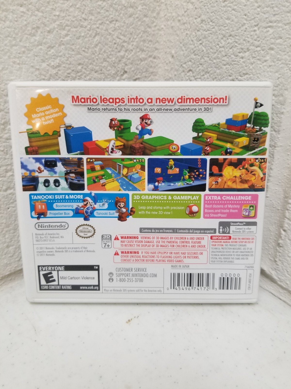 Super Mario 3D Land (3DS, 2011) Barely Used, Authentic, ME1