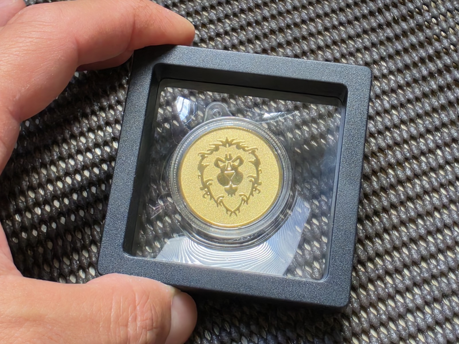Blizzard Gear Store China World Of Warcraft Alliance 24K GP Plated Coin + COA