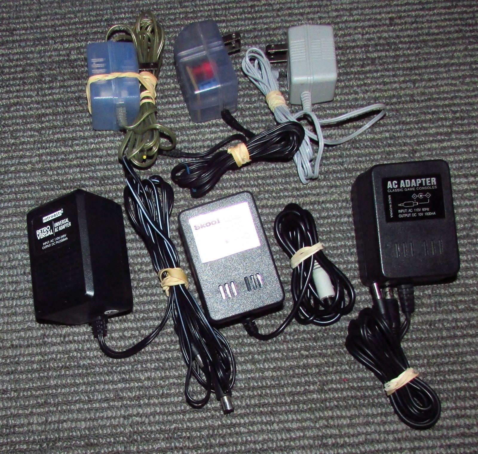 Lot of 24 Video Game Console AC Power Supplies – Nintendo – Playstation – Xbox