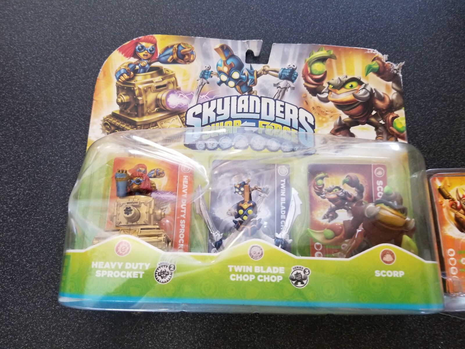 Skylanders Swap Force Heavy Duty Sprocket – Scorp – Twin Blade – Gill Grunt