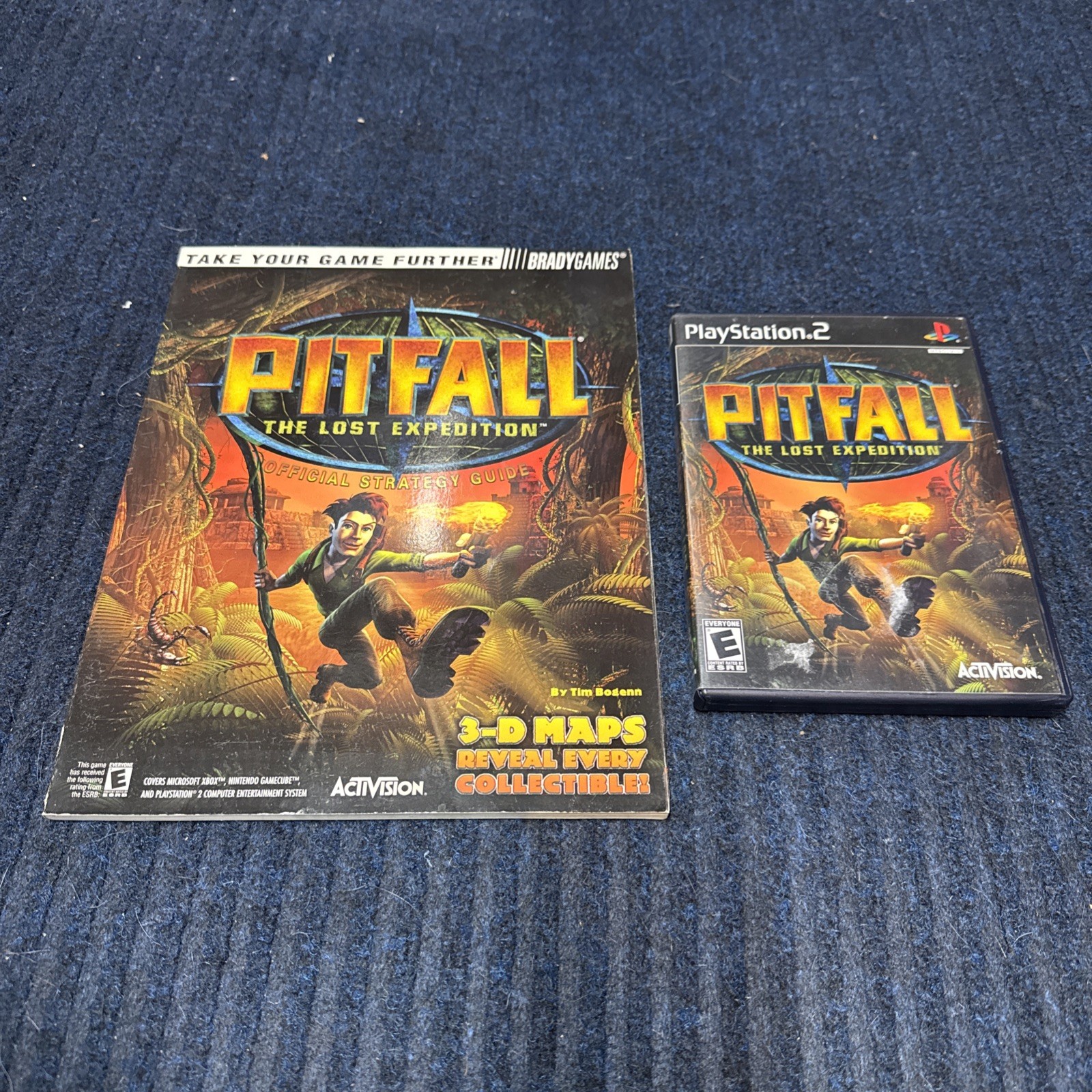 Pitfall: The Lost Expedition PlayStation 2 CIB With Brady Strat Guide.