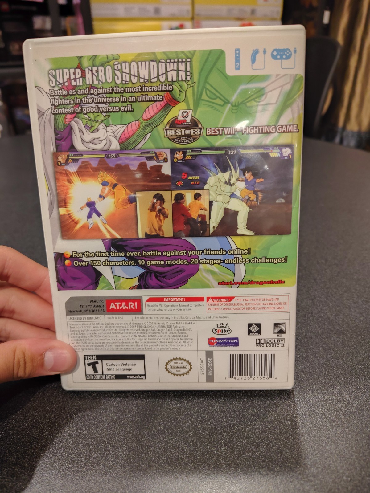 Dragon Ball Z Budokai Tenkaichi 3 Nintendo Wii 2007 Complete In Box CIB