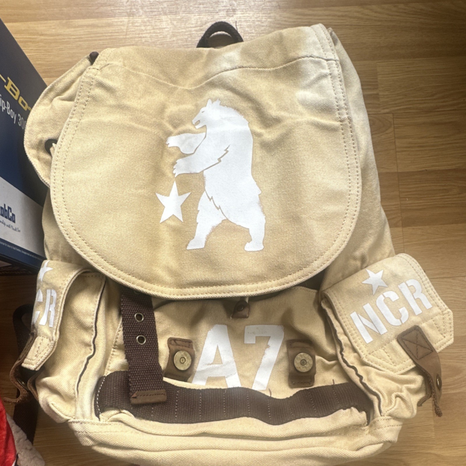 Vault-Tec Fallout Pip-Boy 3000 Mk V NCR Backpack Dogmeat Blanket Nuka Cola Caps