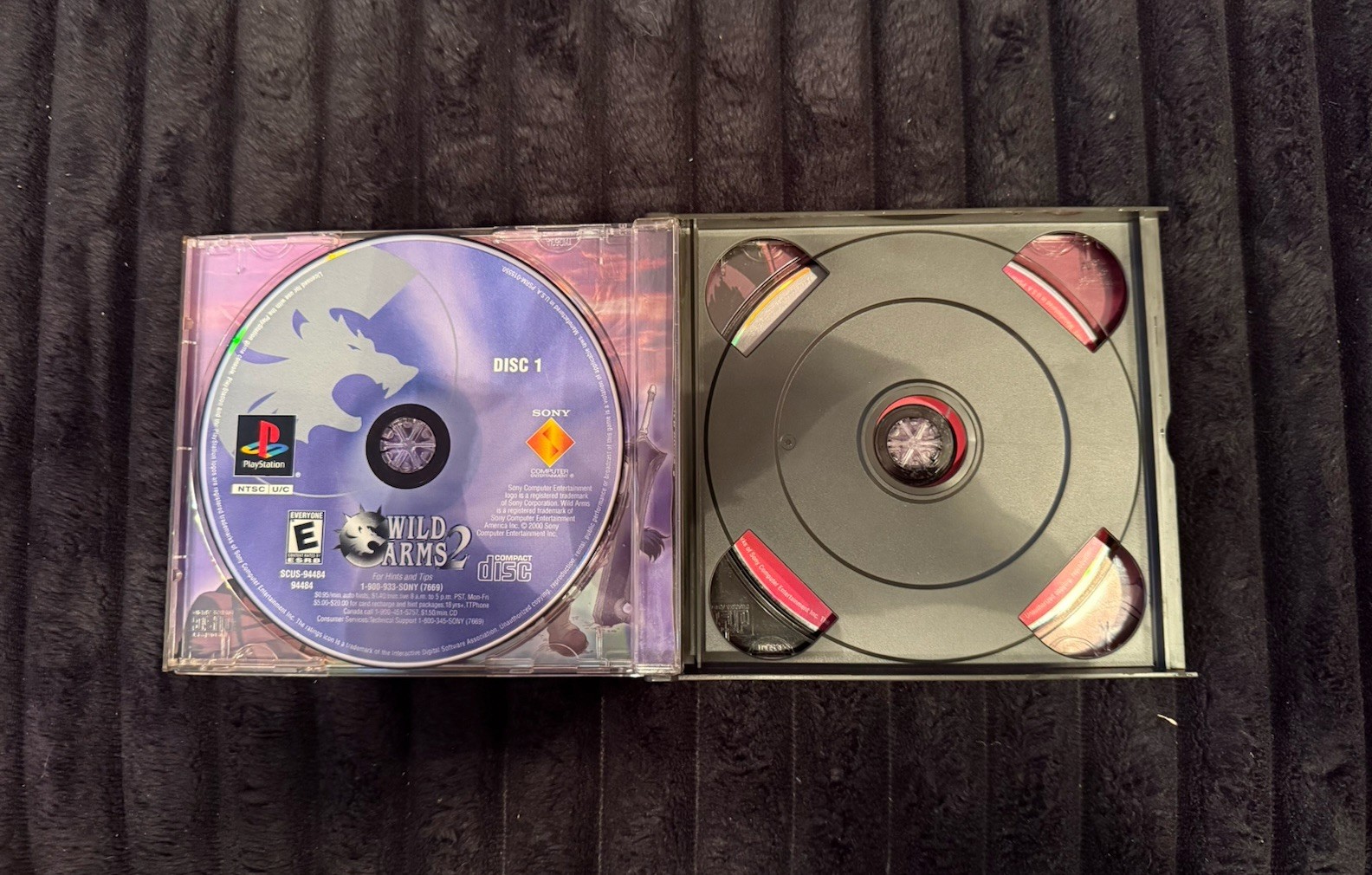 Wild Arms 2 (Sony PlayStation 1 PS1, 2000) GAME DISC & CASE