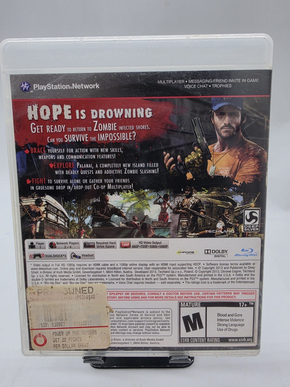Dead Island: Riptide (Sony PlayStation 3, 2013) Ps3 Cib Complete Mint Tested