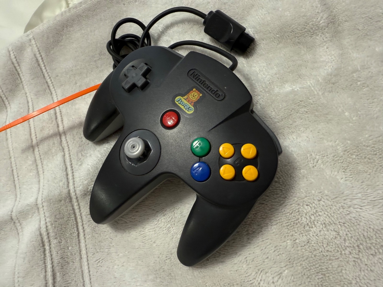 Nintendo 64 Rare Hello Mac Black/Grey Controller TIGHT Stick