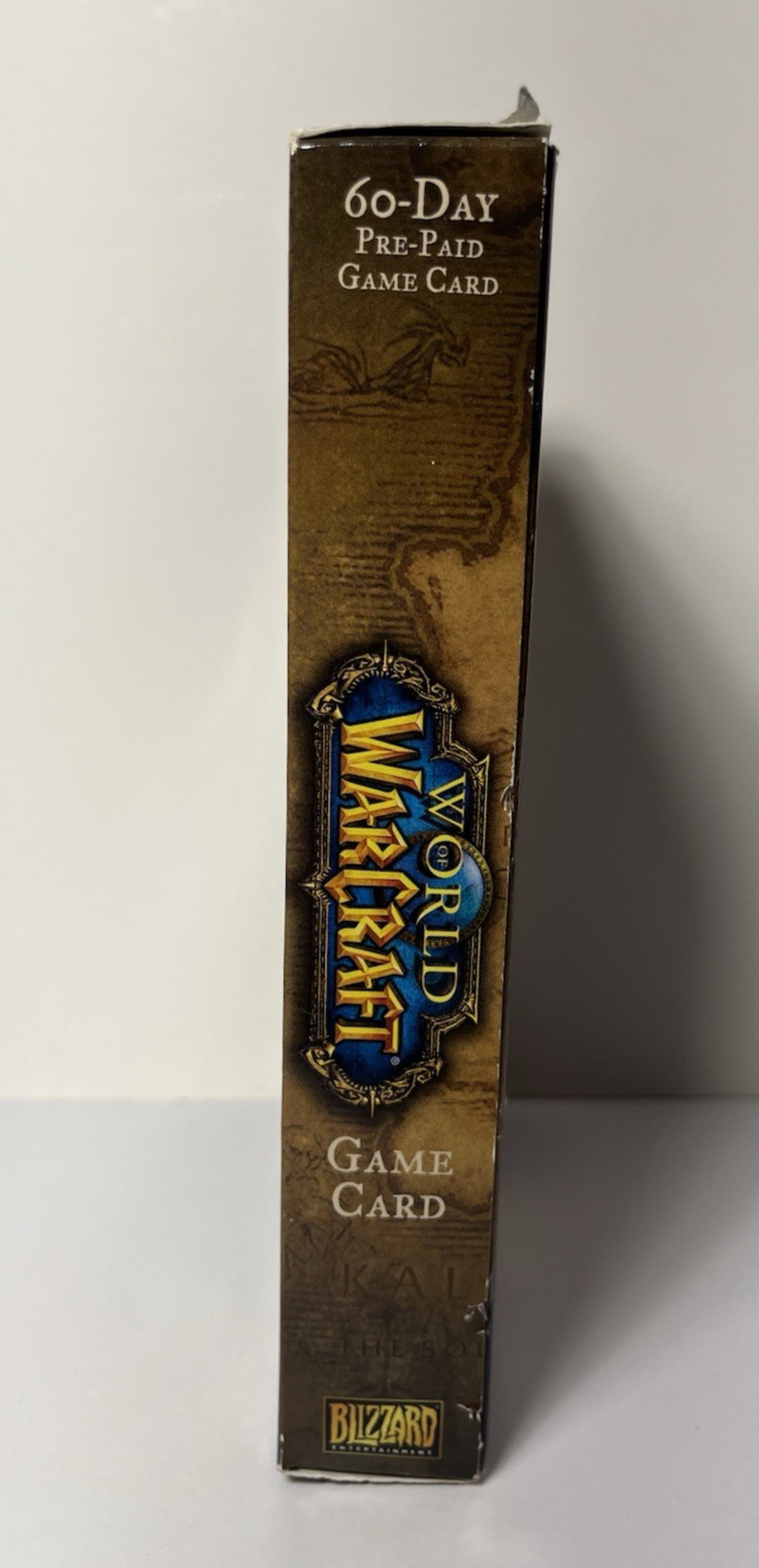 VTG World of Warcraft 60 Day Pre-Paid Game Card Box SEALED Collectible READ