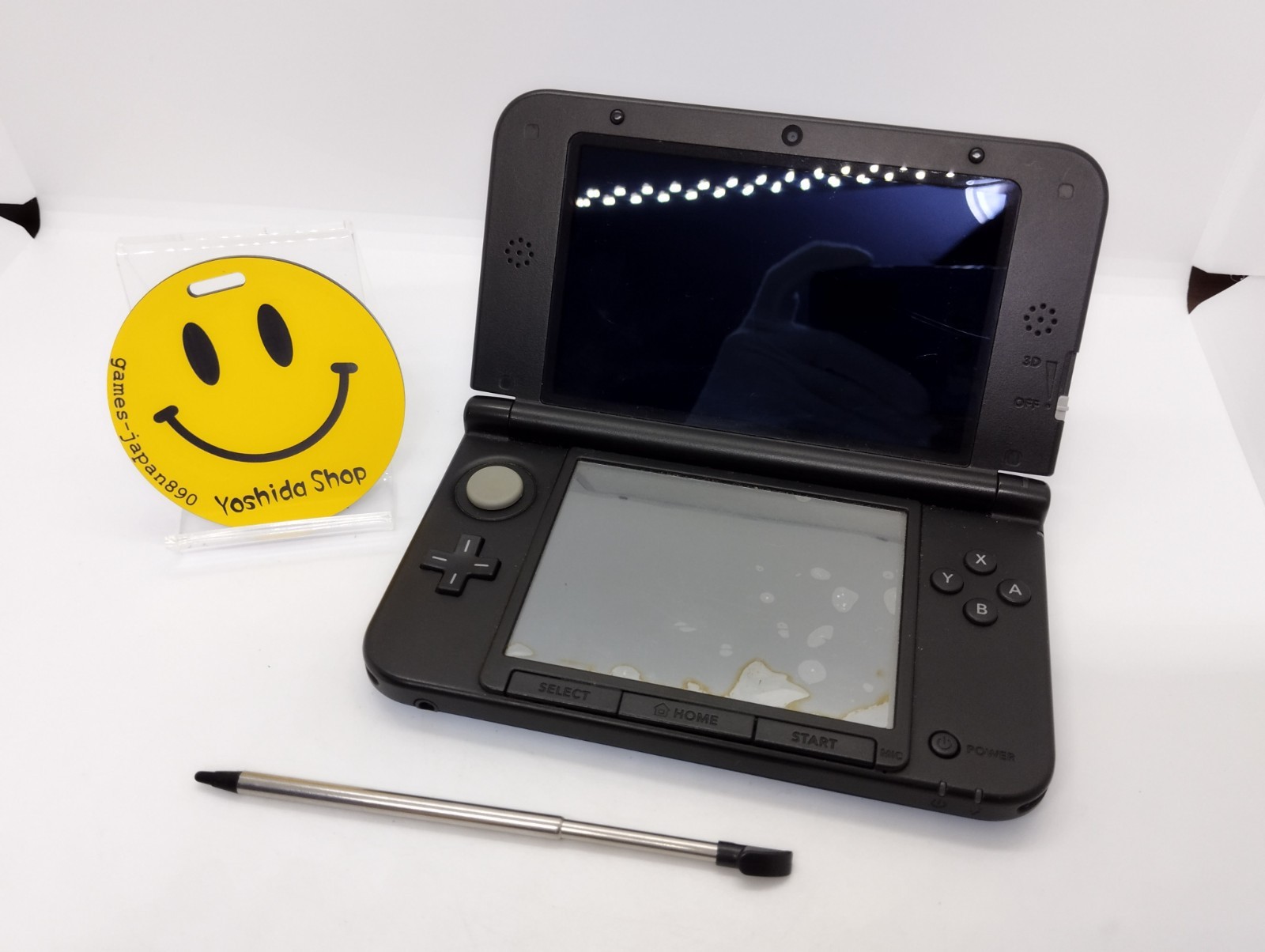 NINTENDO 3DS LL XL Turquoise Blue Black Console Stylus NTSC-J Japanese Tested