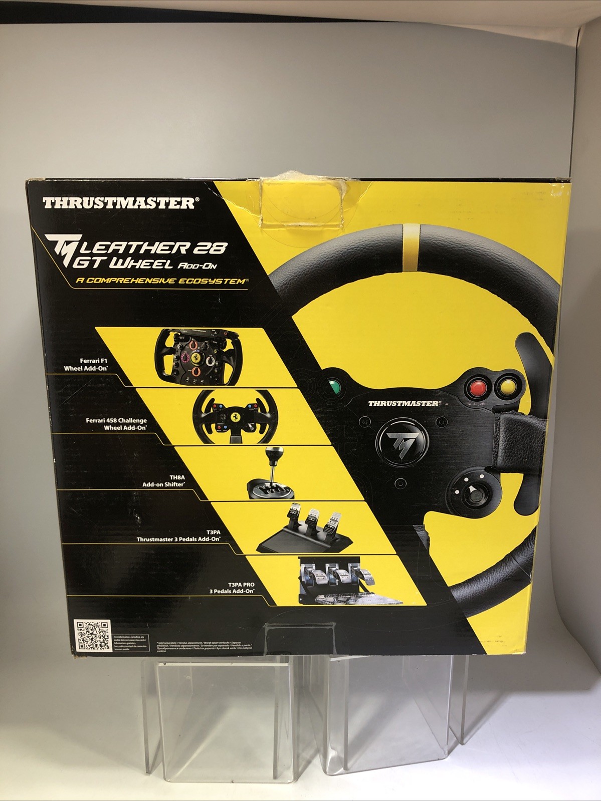 Thrustmaster TM Leather 28 GT Wheel Add-On Open Box Complete W/Box