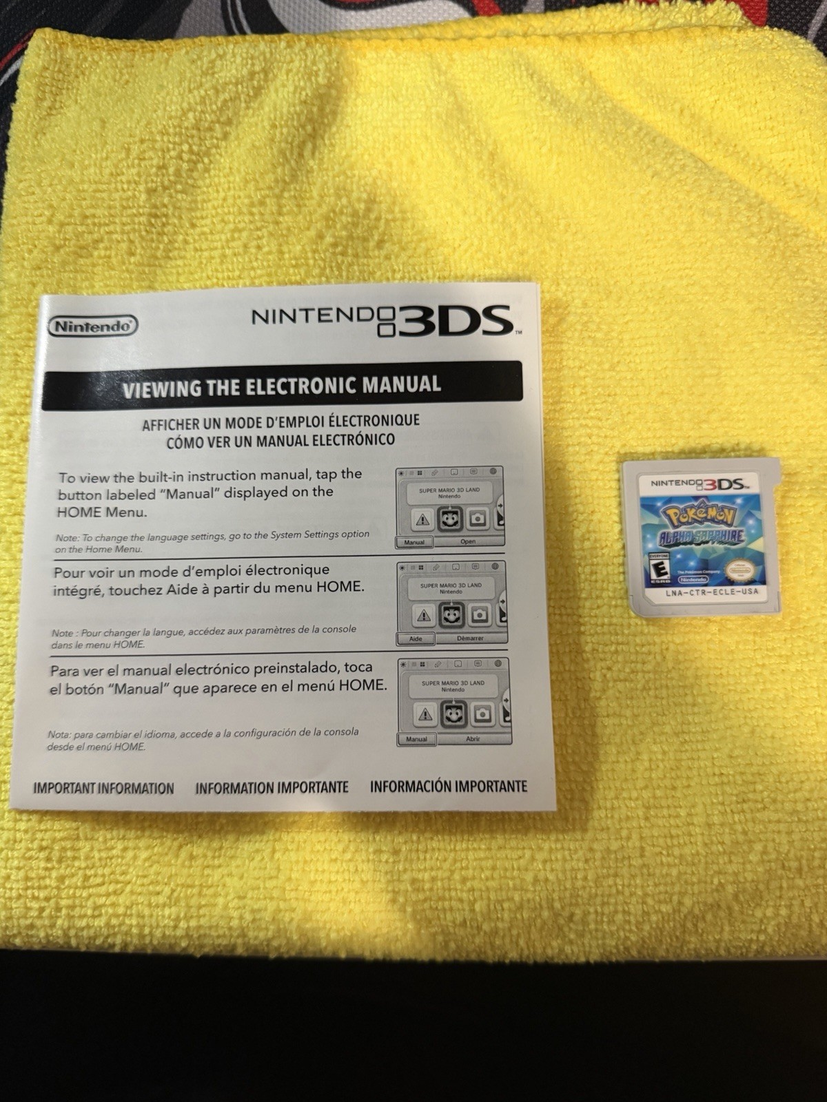 Pokémon Alpha Sapphire (Nintendo 3DS, 2014) CIB w/ Case, Manual, Tested