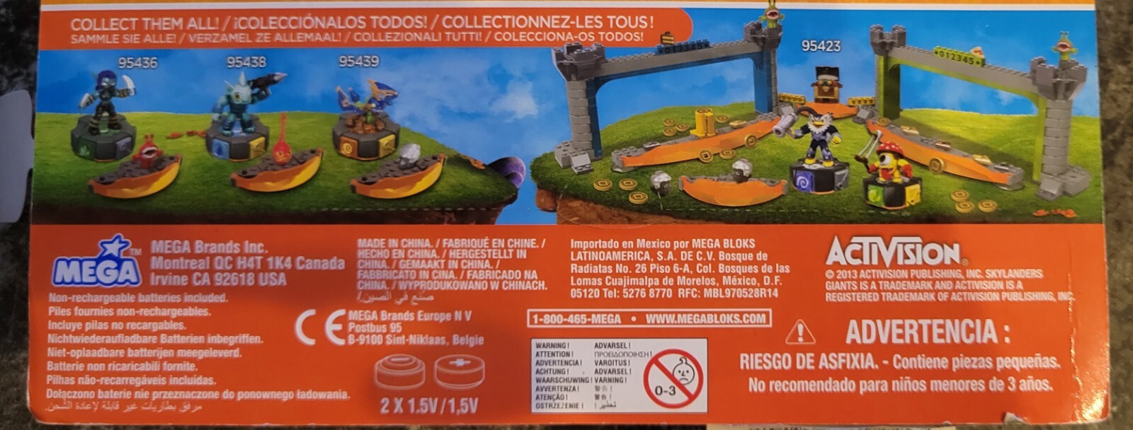 Mega Bloks Skylanders Giants 95437 Series 2 Battle Port Activision 2013 Eruptor